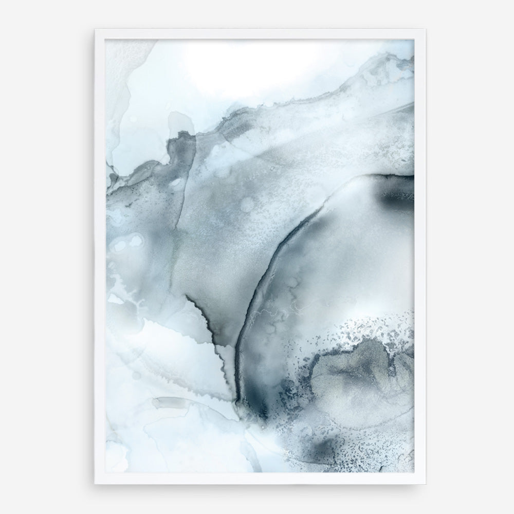 Shop Indigo Mint Bubbles II Indigo Version Art Print a painted abstract themed wall art print from The Print Emporium wall artwork collection - Buy Australian made fine art painting style poster and framed prints for the home and your interior decor room, TPE-PC-PG314-AP