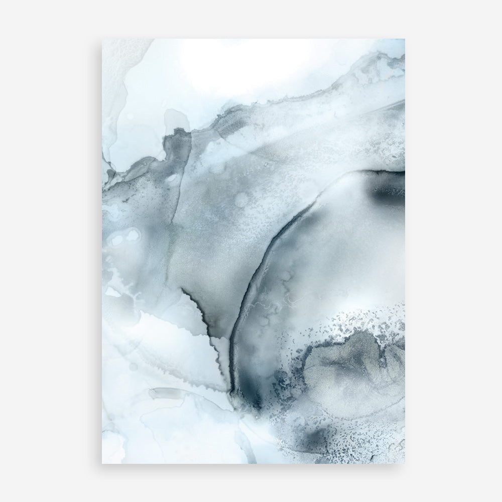 Shop Indigo Mint Bubbles II Indigo Version Art Print a painted abstract themed wall art print from The Print Emporium wall artwork collection - Buy Australian made fine art painting style poster and framed prints for the home and your interior decor room, TPE-PC-PG314-AP