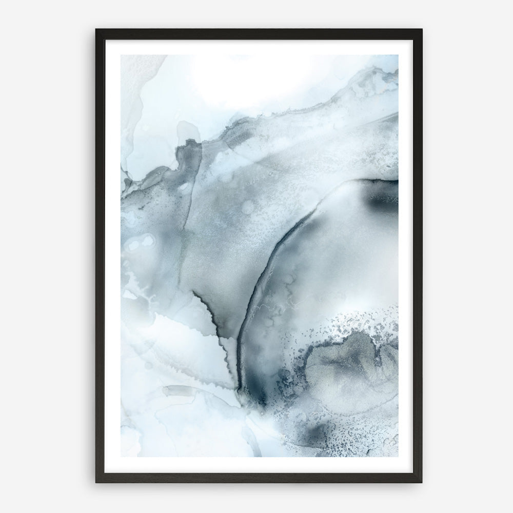 Shop Indigo Mint Bubbles II Indigo Version Art Print a painted abstract themed wall art print from The Print Emporium wall artwork collection - Buy Australian made fine art painting style poster and framed prints for the home and your interior decor room, TPE-PC-PG314-AP