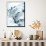 Shop Indigo Mint Bubbles II Indigo Version Art Print a painted abstract themed wall art print from The Print Emporium wall artwork collection - Buy Australian made fine art painting style poster and framed prints for the home and your interior decor room, TPE-PC-PG314-AP