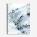 Shop Indigo Mint Bubbles II Indigo Version Canvas Print a painted abstract themed framed canvas wall art print from The Print Emporium artwork collection - Buy Australian made fine art painting style stretched canvas prints for the home and your interior decor space, TPE-PC-PG314-CA-35X46-NF