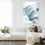 Shop Indigo Mint Bubbles II Indigo Version Canvas Print a painted abstract themed framed canvas wall art print from The Print Emporium artwork collection - Buy Australian made fine art painting style stretched canvas prints for the home and your interior decor space, TPE-PC-PG314-CA-35X46-NF