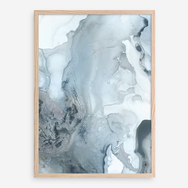 Shop Indigo Mint Bubbles III Indigo Version Art Print a painted abstract themed wall art print from The Print Emporium wall artwork collection - Buy Australian made fine art painting style poster and framed prints for the home and your interior decor room, TPE-PC-PG315-AP