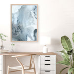 Shop Indigo Mint Bubbles III Indigo Version Art Print a painted abstract themed wall art print from The Print Emporium wall artwork collection - Buy Australian made fine art painting style poster and framed prints for the home and your interior decor room, TPE-PC-PG315-AP