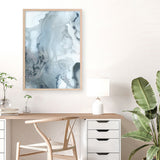 Shop Indigo Mint Bubbles III Indigo Version Art Print a painted abstract themed wall art print from The Print Emporium wall artwork collection - Buy Australian made fine art painting style poster and framed prints for the home and your interior decor room, TPE-PC-PG315-AP