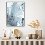 Shop Indigo Mint Bubbles III Indigo Version Art Print a painted abstract themed wall art print from The Print Emporium wall artwork collection - Buy Australian made fine art painting style poster and framed prints for the home and your interior decor room, TPE-PC-PG315-AP