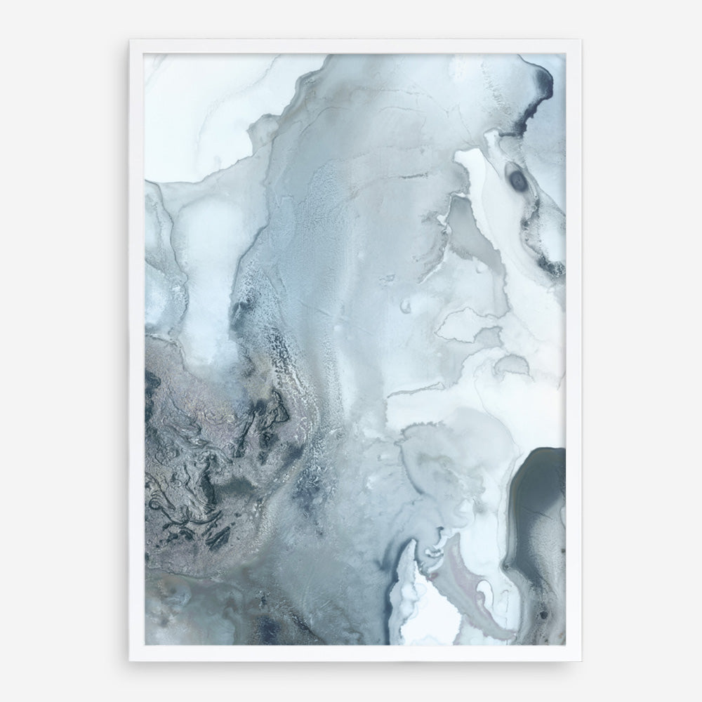 Shop Indigo Mint Bubbles III Indigo Version Art Print a painted abstract themed wall art print from The Print Emporium wall artwork collection - Buy Australian made fine art painting style poster and framed prints for the home and your interior decor room, TPE-PC-PG315-AP