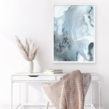 Shop Indigo Mint Bubbles III Indigo Version Art Print a painted abstract themed wall art print from The Print Emporium wall artwork collection - Buy Australian made fine art painting style poster and framed prints for the home and your interior decor room, TPE-PC-PG315-AP