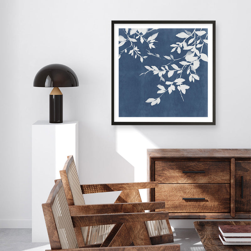 Shop Indigo Sky I (Square) Art Print a painted abstract themed wall art print from The Print Emporium wall artwork collection - Buy Australian made fine art painting style poster and framed prints for the home and your interior decor room, TPE-PC-EZ872-AP