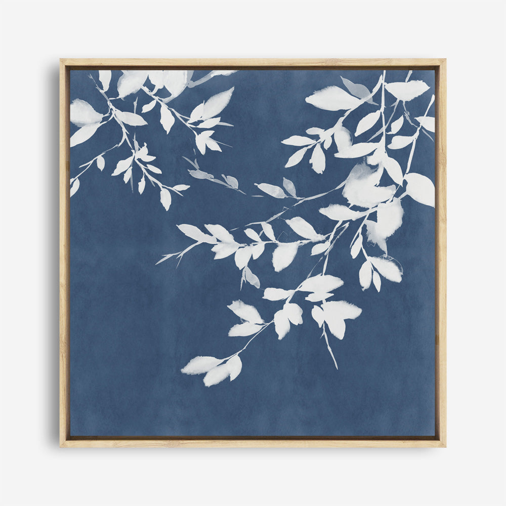 Shop Indigo Sky I (Square) Canvas Print a painted abstract themed framed canvas wall art print from The Print Emporium artwork collection - Buy Australian made fine art painting style stretched canvas prints for the home and your interior decor space, TPE-PC-EZ872-CA-40X40-NF