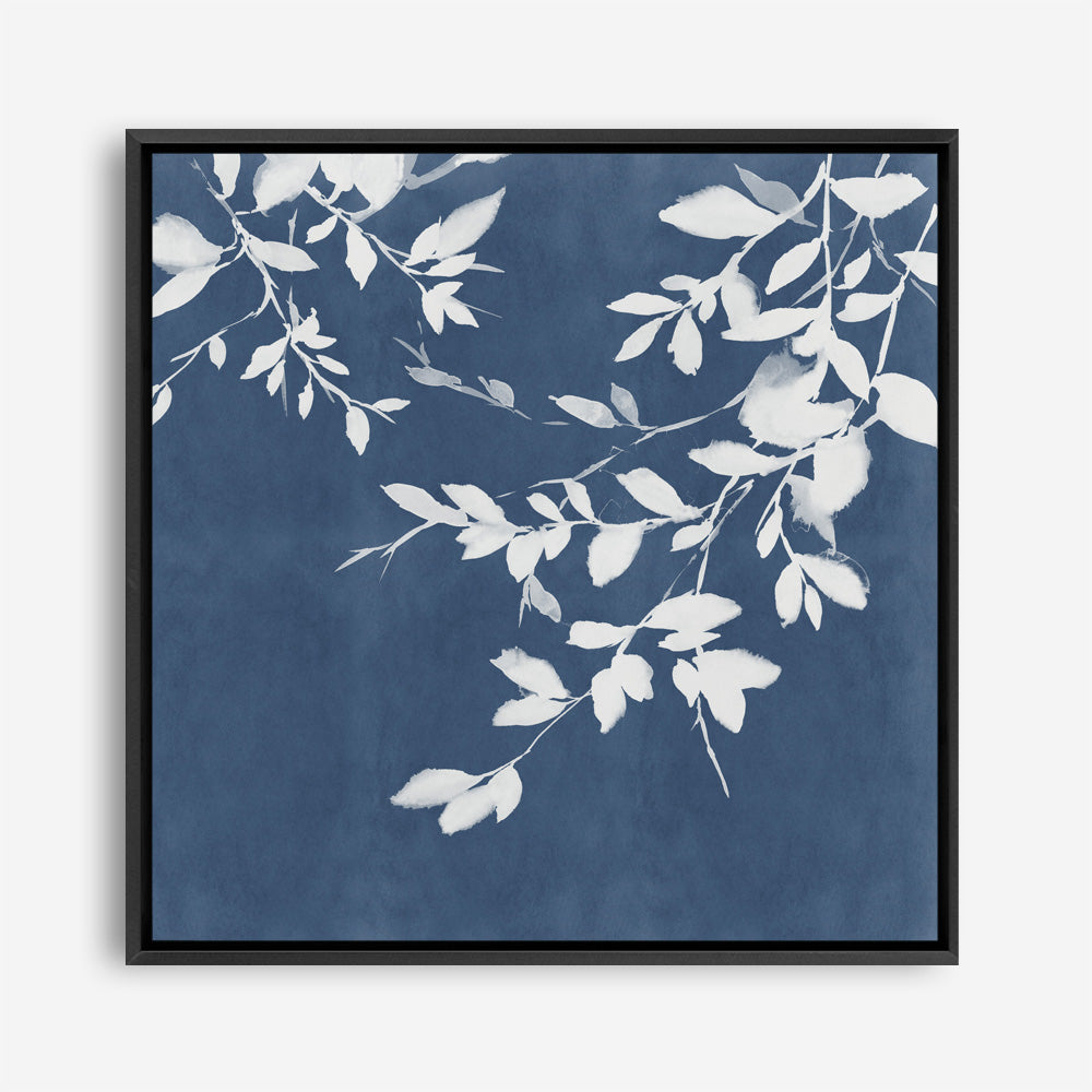Shop Indigo Sky I (Square) Canvas Print a painted abstract themed framed canvas wall art print from The Print Emporium artwork collection - Buy Australian made fine art painting style stretched canvas prints for the home and your interior decor space, TPE-PC-EZ872-CA-40X40-NF