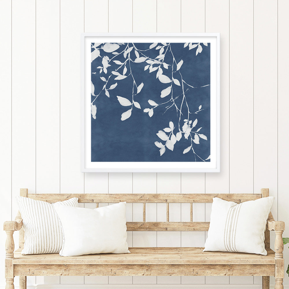 Shop Indigo Sky II (Square) Art Print a painted abstract themed wall art print from The Print Emporium wall artwork collection - Buy Australian made fine art painting style poster and framed prints for the home and your interior decor room, TPE-PC-EZ873-AP