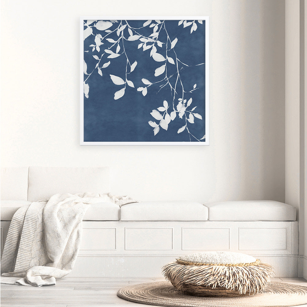 Shop Indigo Sky II (Square) Art Print a painted abstract themed wall art print from The Print Emporium wall artwork collection - Buy Australian made fine art painting style poster and framed prints for the home and your interior decor room, TPE-PC-EZ873-AP