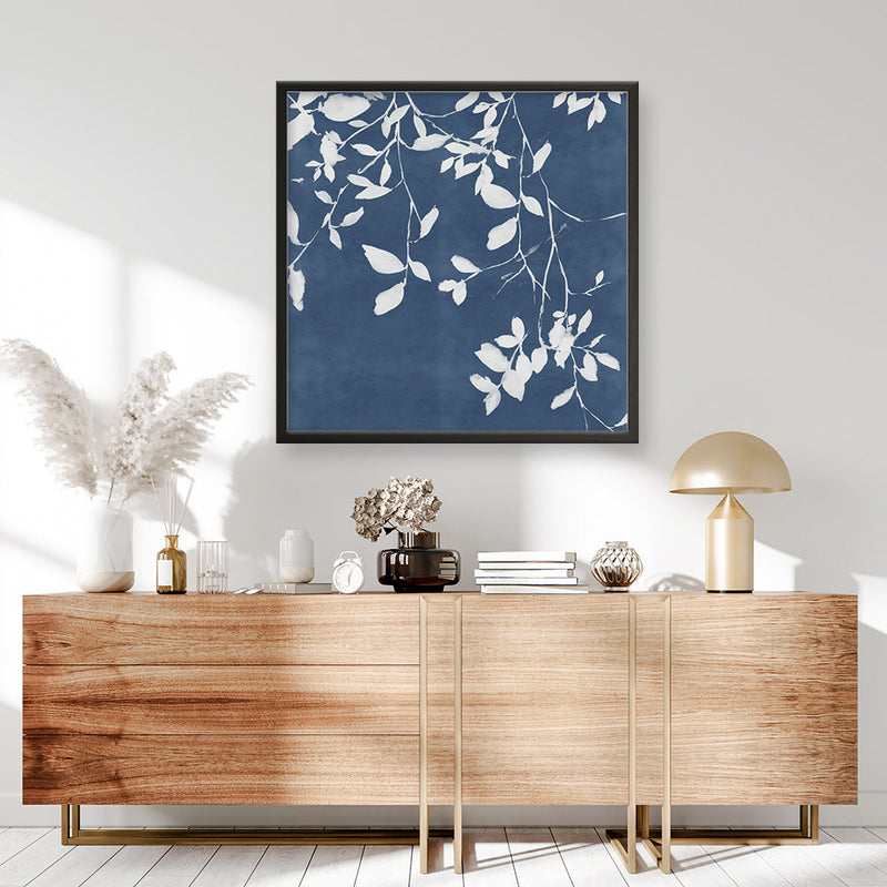Shop Indigo Sky II (Square) Art Print a painted abstract themed wall art print from The Print Emporium wall artwork collection - Buy Australian made fine art painting style poster and framed prints for the home and your interior decor room, TPE-PC-EZ873-AP