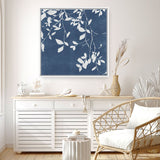Shop Indigo Sky II (Square) Canvas Print a painted abstract themed framed canvas wall art print from The Print Emporium artwork collection - Buy Australian made fine art painting style stretched canvas prints for the home and your interior decor space, TPE-PC-EZ873-CA-40X40-NF