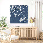Shop Indigo Sky II (Square) Canvas Print a painted abstract themed framed canvas wall art print from The Print Emporium artwork collection - Buy Australian made fine art painting style stretched canvas prints for the home and your interior decor space, TPE-PC-EZ873-CA-40X40-NF