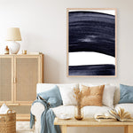 Shop Indigo Swerve II Art Print a painted abstract themed wall art print from The Print Emporium wall artwork collection - Buy Australian made fine art painting style poster and framed prints for the home and your interior decor room, TPE-PC-IH104-AP