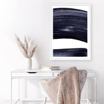 Shop Indigo Swerve II Art Print a painted abstract themed wall art print from The Print Emporium wall artwork collection - Buy Australian made fine art painting style poster and framed prints for the home and your interior decor room, TPE-PC-IH104-AP