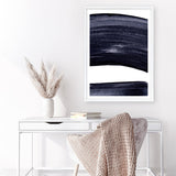 Shop Indigo Swerve II Art Print a painted abstract themed wall art print from The Print Emporium wall artwork collection - Buy Australian made fine art painting style poster and framed prints for the home and your interior decor room, TPE-PC-IH104-AP