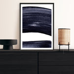 Shop Indigo Swerve II Art Print a painted abstract themed wall art print from The Print Emporium wall artwork collection - Buy Australian made fine art painting style poster and framed prints for the home and your interior decor room, TPE-PC-IH104-AP