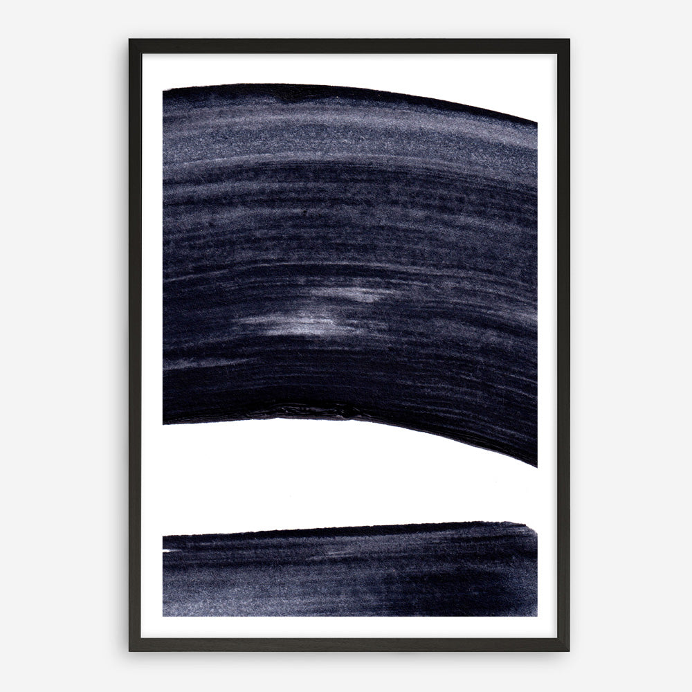 Shop Indigo Swerve II Art Print a painted abstract themed wall art print from The Print Emporium wall artwork collection - Buy Australian made fine art painting style poster and framed prints for the home and your interior decor room, TPE-PC-IH104-AP