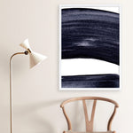 Shop Indigo Swerve II Art Print a painted abstract themed wall art print from The Print Emporium wall artwork collection - Buy Australian made fine art painting style poster and framed prints for the home and your interior decor room, TPE-PC-IH104-AP