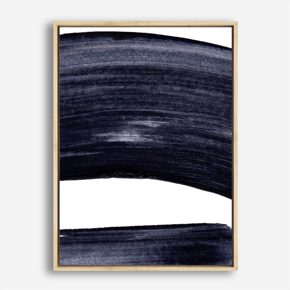 Shop Indigo Swerve II Canvas Print a painted abstract themed framed canvas wall art print from The Print Emporium artwork collection - Buy Australian made fine art painting style stretched canvas prints for the home and your interior decor space, TPE-PC-IH104-CA-35X46-NF