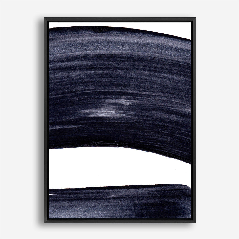 Shop Indigo Swerve II Canvas Print a painted abstract themed framed canvas wall art print from The Print Emporium artwork collection - Buy Australian made fine art painting style stretched canvas prints for the home and your interior decor space, TPE-PC-IH104-CA-35X46-NF