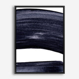 Shop Indigo Swerve II Canvas Print a painted abstract themed framed canvas wall art print from The Print Emporium artwork collection - Buy Australian made fine art painting style stretched canvas prints for the home and your interior decor space, TPE-PC-IH104-CA-35X46-NF
