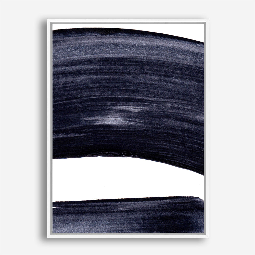 Shop Indigo Swerve II Canvas Print a painted abstract themed framed canvas wall art print from The Print Emporium artwork collection - Buy Australian made fine art painting style stretched canvas prints for the home and your interior decor space, TPE-PC-IH104-CA-35X46-NF