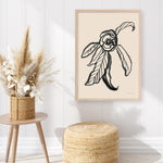 Shop Ink Sketch Flower Art Print a floral themed painted wall art print from The Print Emporium wall artwork collection - Buy Australian made fine art painting style poster and framed prints for the home and your interior decor room, TPE-WA-74430-AP