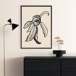 Shop Ink Sketch Flower Art Print a floral themed painted wall art print from The Print Emporium wall artwork collection - Buy Australian made fine art painting style poster and framed prints for the home and your interior decor room, TPE-WA-74430-AP