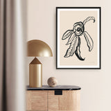 Shop Ink Sketch Flower Art Print a floral themed painted wall art print from The Print Emporium wall artwork collection - Buy Australian made fine art painting style poster and framed prints for the home and your interior decor room, TPE-WA-74430-AP