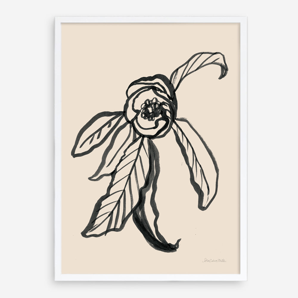 Shop Ink Sketch Flower Art Print a floral themed painted wall art print from The Print Emporium wall artwork collection - Buy Australian made fine art painting style poster and framed prints for the home and your interior decor room, TPE-WA-74430-AP