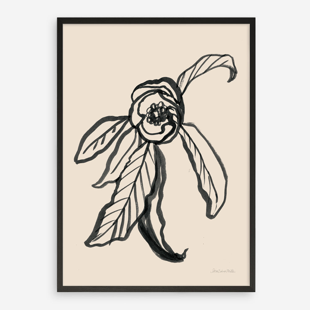 Shop Ink Sketch Flower Art Print a floral themed painted wall art print from The Print Emporium wall artwork collection - Buy Australian made fine art painting style poster and framed prints for the home and your interior decor room, TPE-WA-74430-AP
