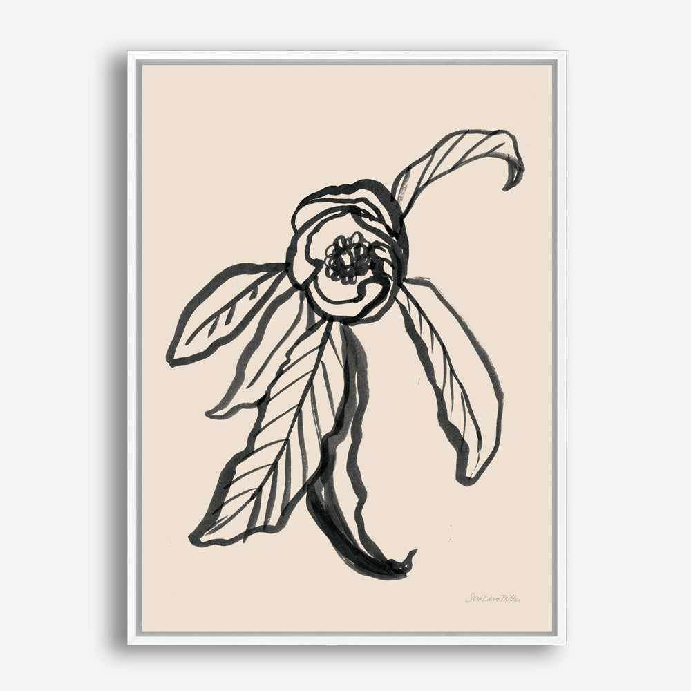 Shop Ink Sketch Flower Canvas Print a floral themed painted framed canvas wall art print from The Print Emporium artwork collection - Buy Australian made fine art painting style stretched canvas prints for the home and your interior decor space, TPE-WA-74430-CA-35X46-NF