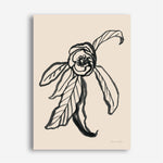 Shop Ink Sketch Flower Canvas Print a floral themed painted framed canvas wall art print from The Print Emporium artwork collection - Buy Australian made fine art painting style stretched canvas prints for the home and your interior decor space, TPE-WA-74430-CA-35X46-NF