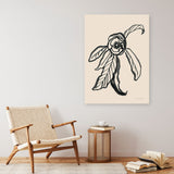 Shop Ink Sketch Flower Canvas Print a floral themed painted framed canvas wall art print from The Print Emporium artwork collection - Buy Australian made fine art painting style stretched canvas prints for the home and your interior decor space, TPE-WA-74430-CA-35X46-NF