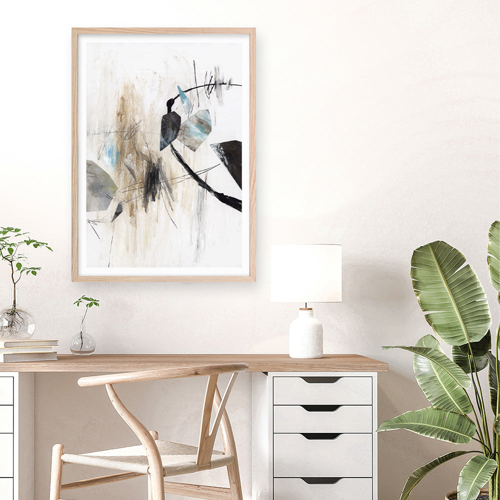 Shop Inked In Black I Art Print a painted abstract themed wall art print from The Print Emporium wall artwork collection - Buy Australian made fine art painting style poster and framed prints for the home and your interior decor room, TPE-PC-PG620-AP