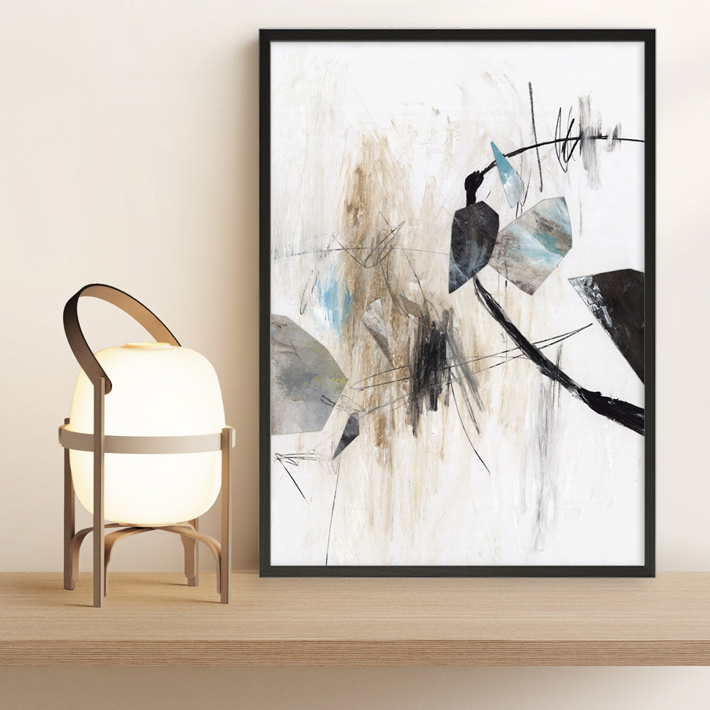 Shop Inked In Black I Art Print a painted abstract themed wall art print from The Print Emporium wall artwork collection - Buy Australian made fine art painting style poster and framed prints for the home and your interior decor room, TPE-PC-PG620-AP