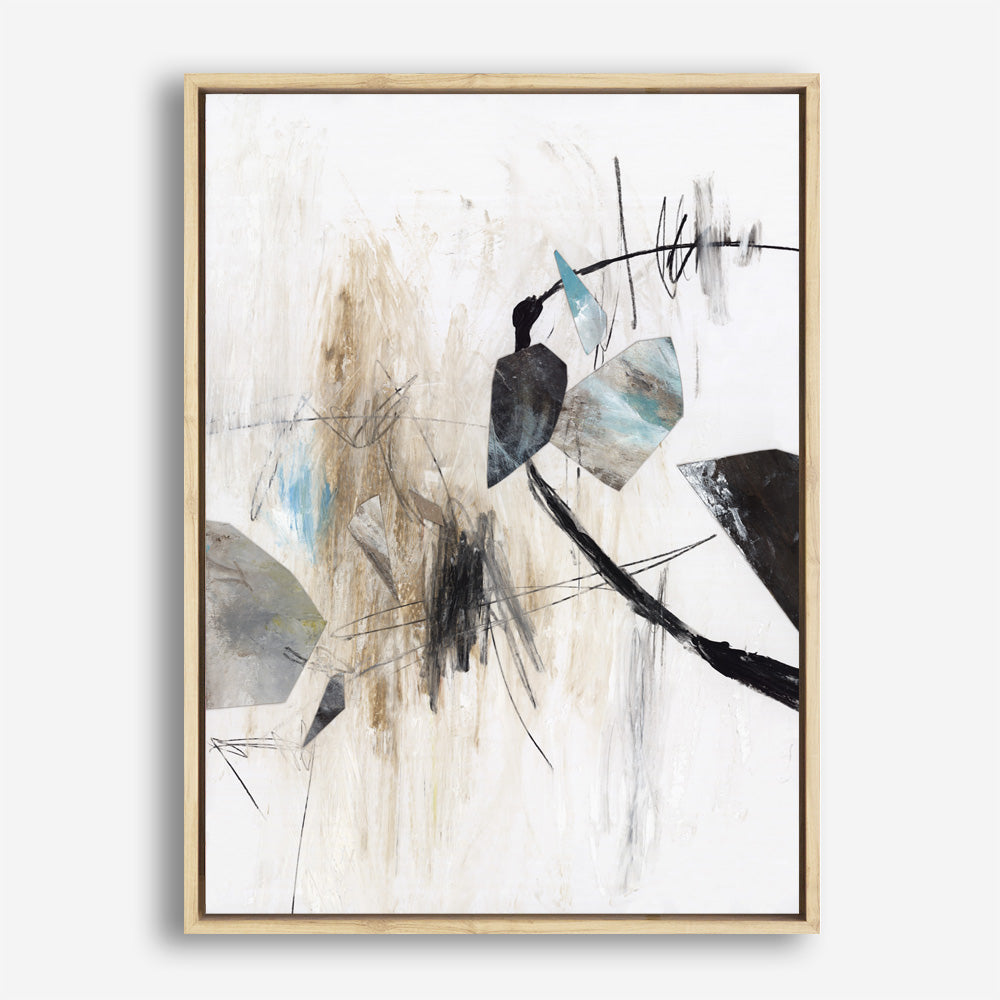 Shop Inked In Black I Canvas Print a painted abstract themed framed canvas wall art print from The Print Emporium artwork collection - Buy Australian made fine art painting style stretched canvas prints for the home and your interior decor space, TPE-PC-PG620-CA-35X46-NF