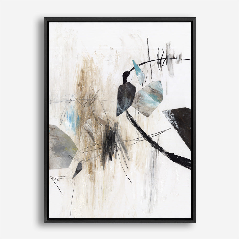Shop Inked In Black I Canvas Print a painted abstract themed framed canvas wall art print from The Print Emporium artwork collection - Buy Australian made fine art painting style stretched canvas prints for the home and your interior decor space, TPE-PC-PG620-CA-35X46-NF