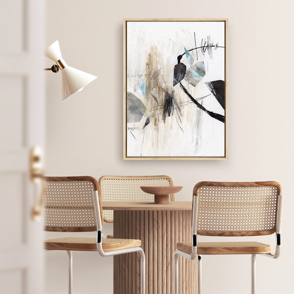 Shop Inked In Black I Canvas Print a painted abstract themed framed canvas wall art print from The Print Emporium artwork collection - Buy Australian made fine art painting style stretched canvas prints for the home and your interior decor space, TPE-PC-PG620-CA-35X46-NF