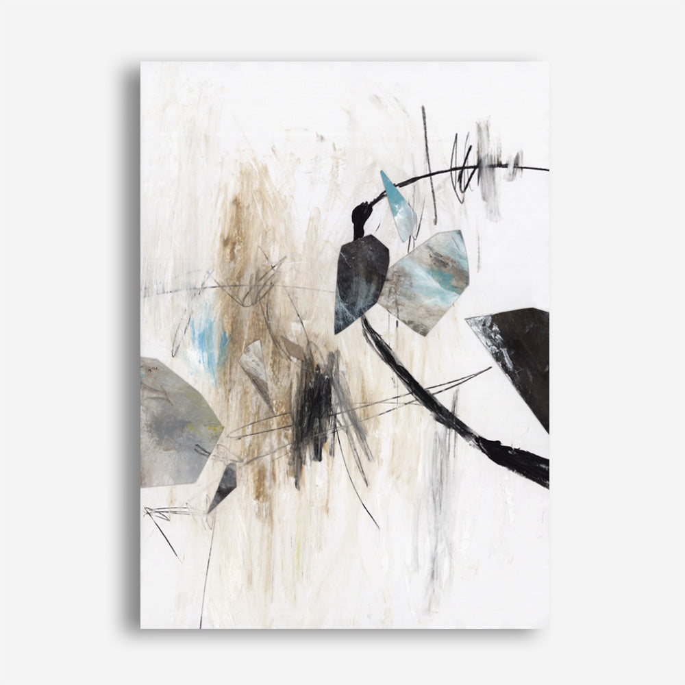 Shop Inked In Black I Canvas Print a painted abstract themed framed canvas wall art print from The Print Emporium artwork collection - Buy Australian made fine art painting style stretched canvas prints for the home and your interior decor space, TPE-PC-PG620-CA-35X46-NF
