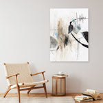 Shop Inked In Black I Canvas Print a painted abstract themed framed canvas wall art print from The Print Emporium artwork collection - Buy Australian made fine art painting style stretched canvas prints for the home and your interior decor space, TPE-PC-PG620-CA-35X46-NF