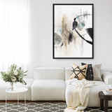 Shop Inked In Black I Canvas Print a painted abstract themed framed canvas wall art print from The Print Emporium artwork collection - Buy Australian made fine art painting style stretched canvas prints for the home and your interior decor space, TPE-PC-PG620-CA-35X46-NF