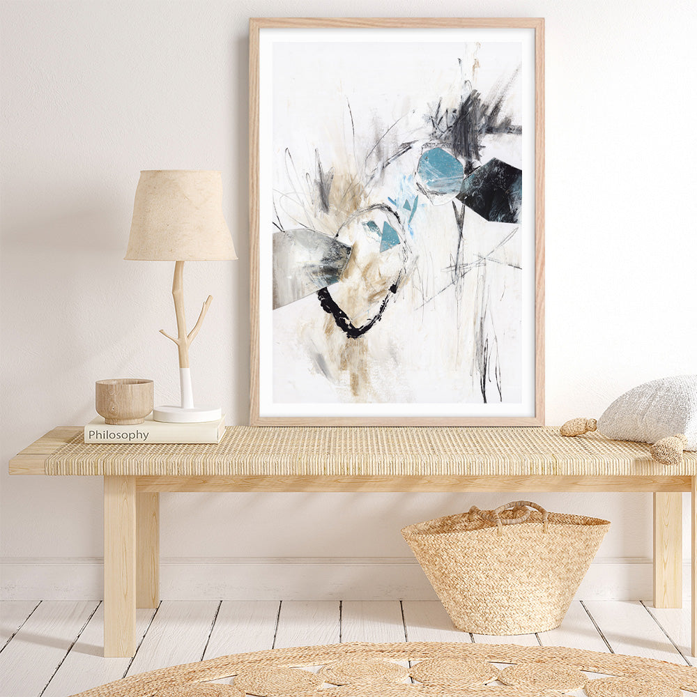 Shop Inked In Black II Art Print a painted abstract themed wall art print from The Print Emporium wall artwork collection - Buy Australian made fine art painting style poster and framed prints for the home and your interior decor room, TPE-PC-PG621-AP