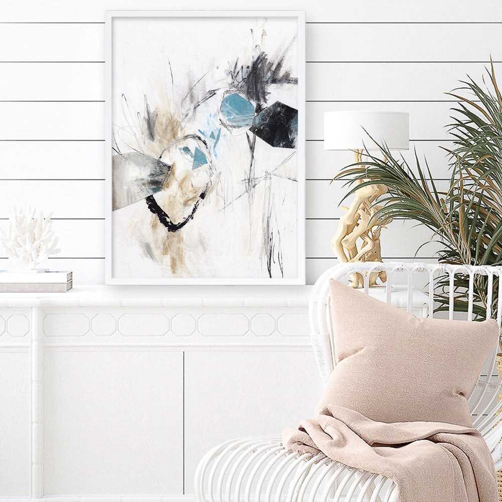 Shop Inked In Black II Art Print a painted abstract themed wall art print from The Print Emporium wall artwork collection - Buy Australian made fine art painting style poster and framed prints for the home and your interior decor room, TPE-PC-PG621-AP