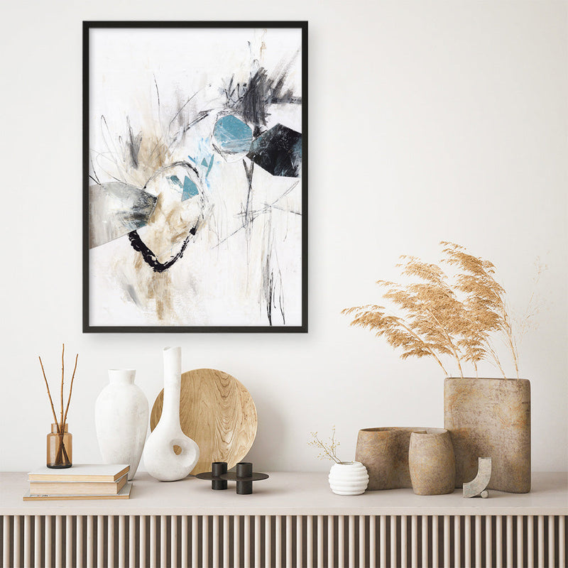 Shop Inked In Black II Art Print a painted abstract themed wall art print from The Print Emporium wall artwork collection - Buy Australian made fine art painting style poster and framed prints for the home and your interior decor room, TPE-PC-PG621-AP