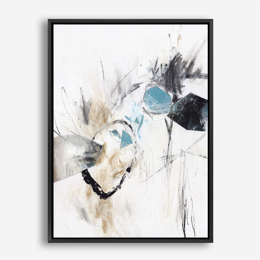 Shop Inked In Black II Canvas Print a painted abstract themed framed canvas wall art print from The Print Emporium artwork collection - Buy Australian made fine art painting style stretched canvas prints for the home and your interior decor space, TPE-PC-PG621-CA-35X46-NF